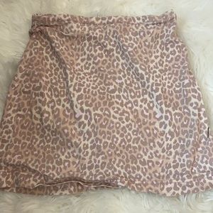 Cheetah printed skirt